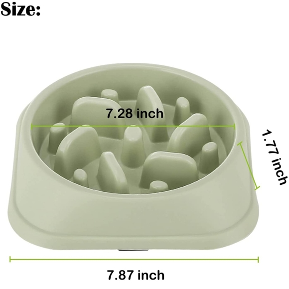 Sage green slow feeder dog bowl - Picture 2 of 2